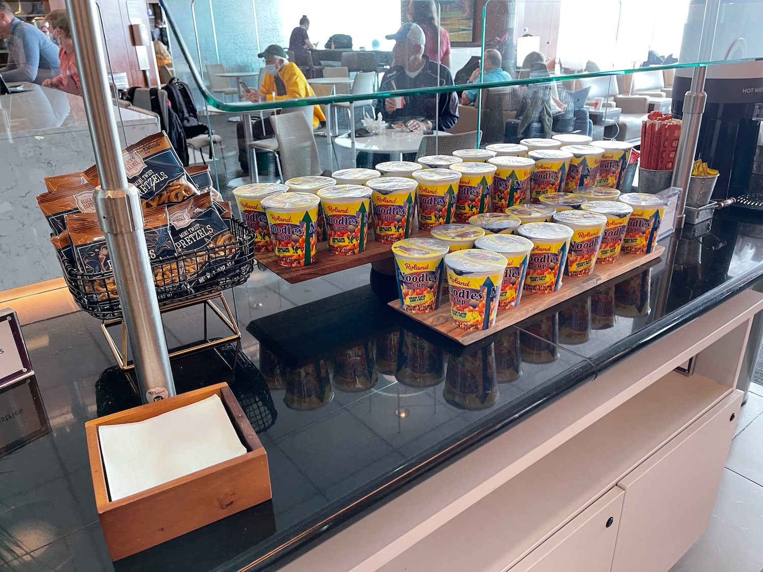 a group of food containers on a counter