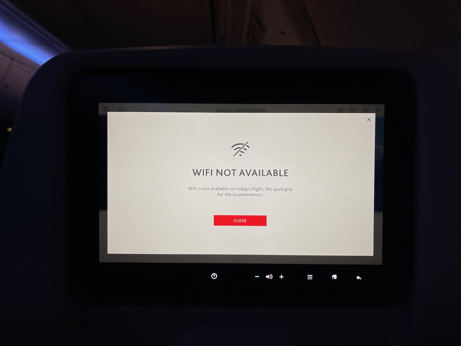 a screen with a white screen and a red text