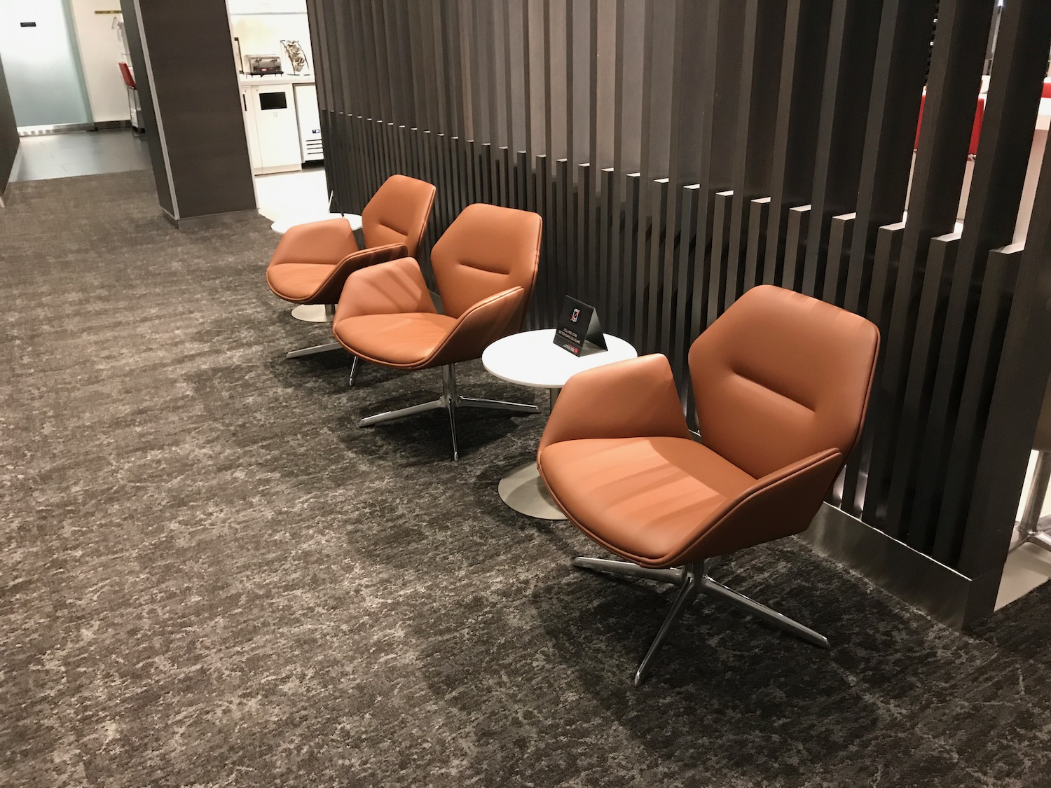 a row of chairs in a room