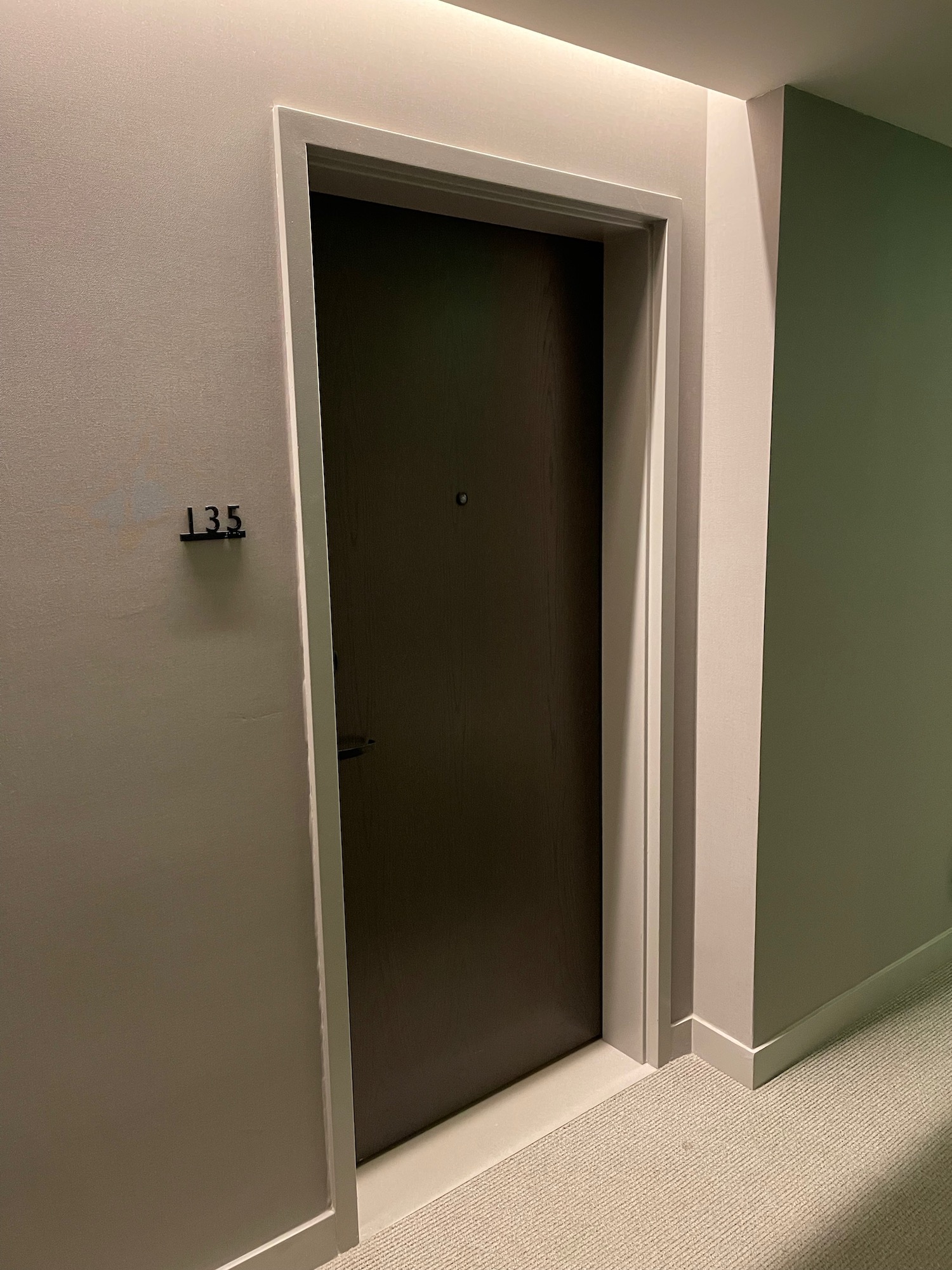 a door in a room