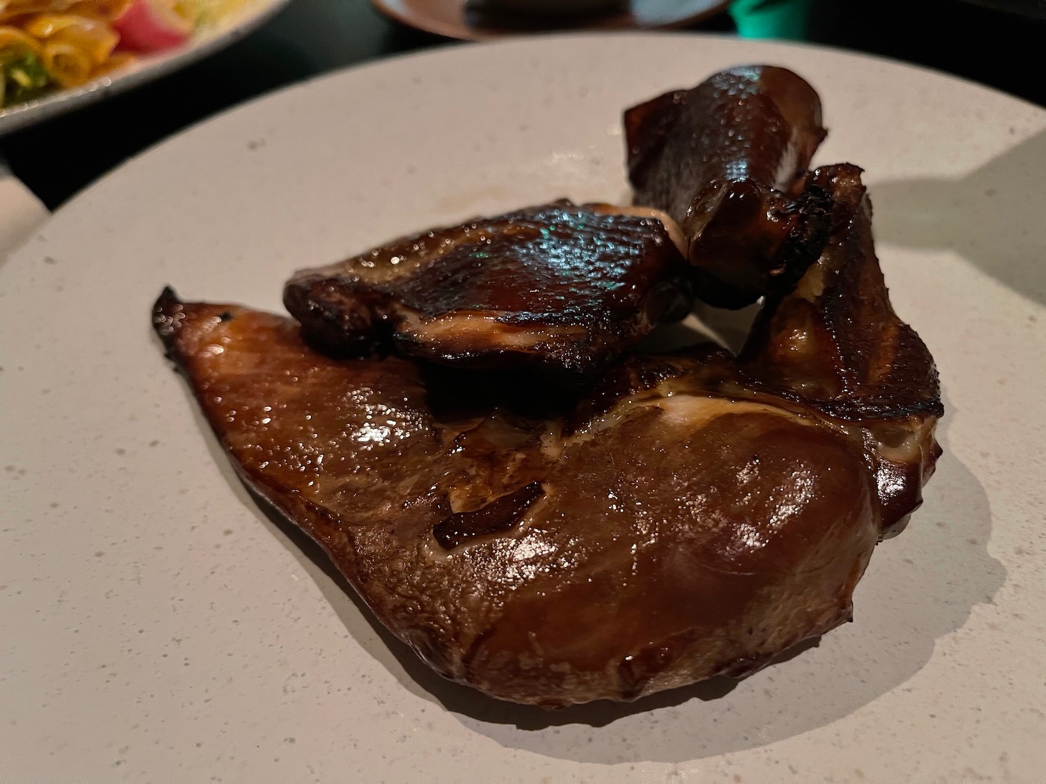 a plate of food on a table