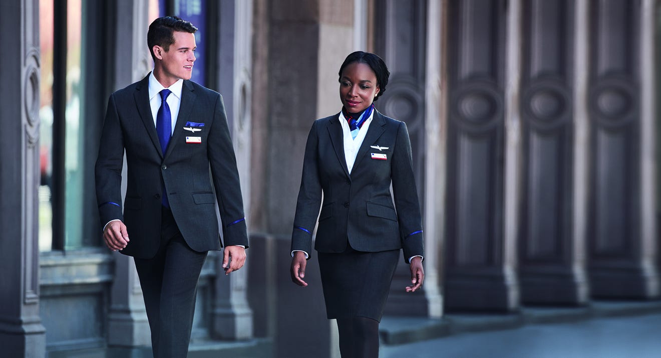 a man and woman wearing uniforms