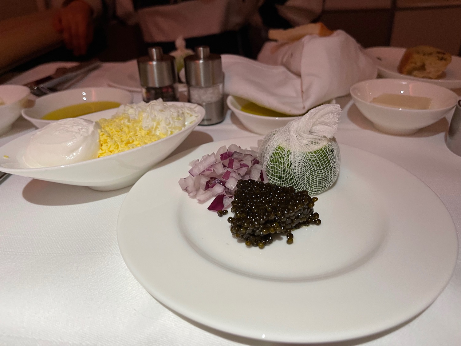 a plate of food on a table