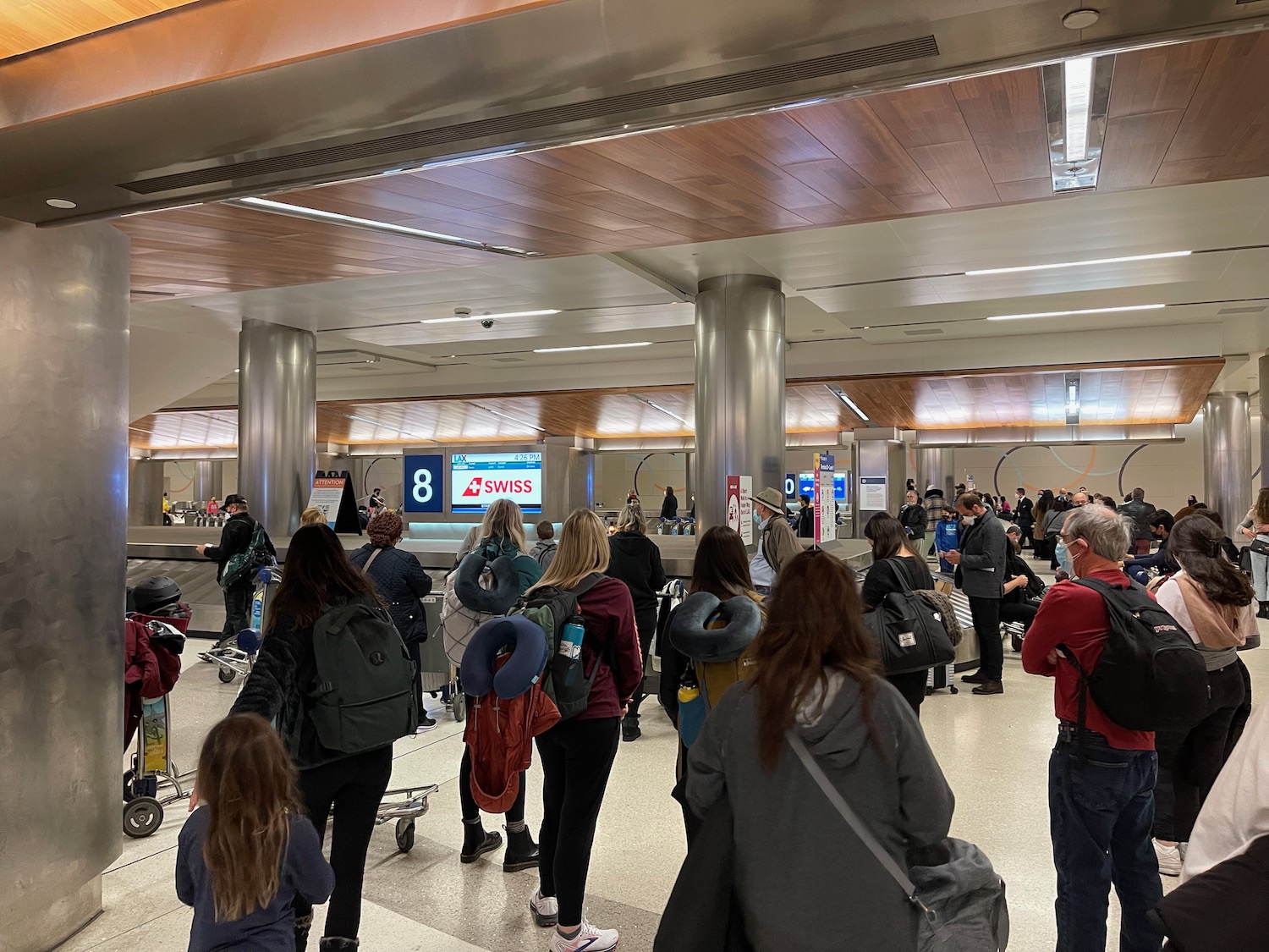 a group of people in a terminal