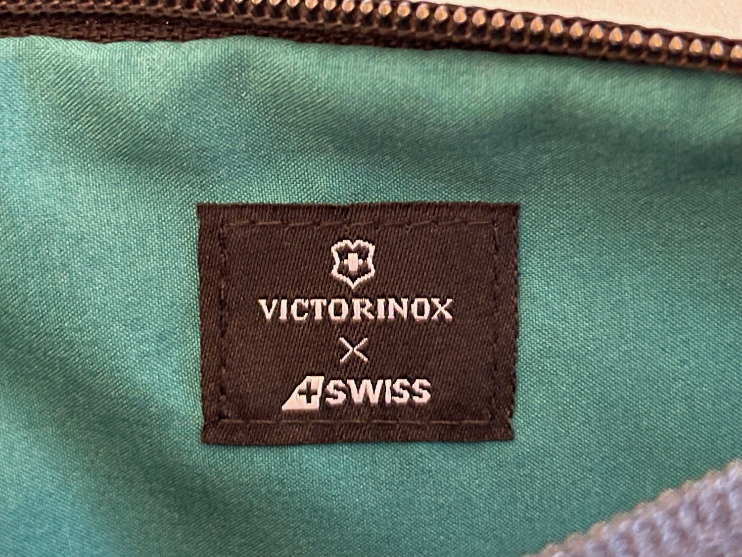 a close up of a label