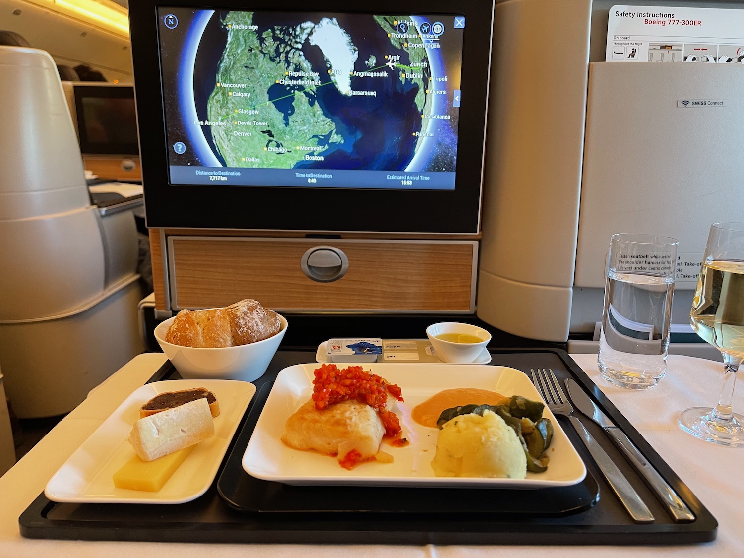 a tray of food on a table