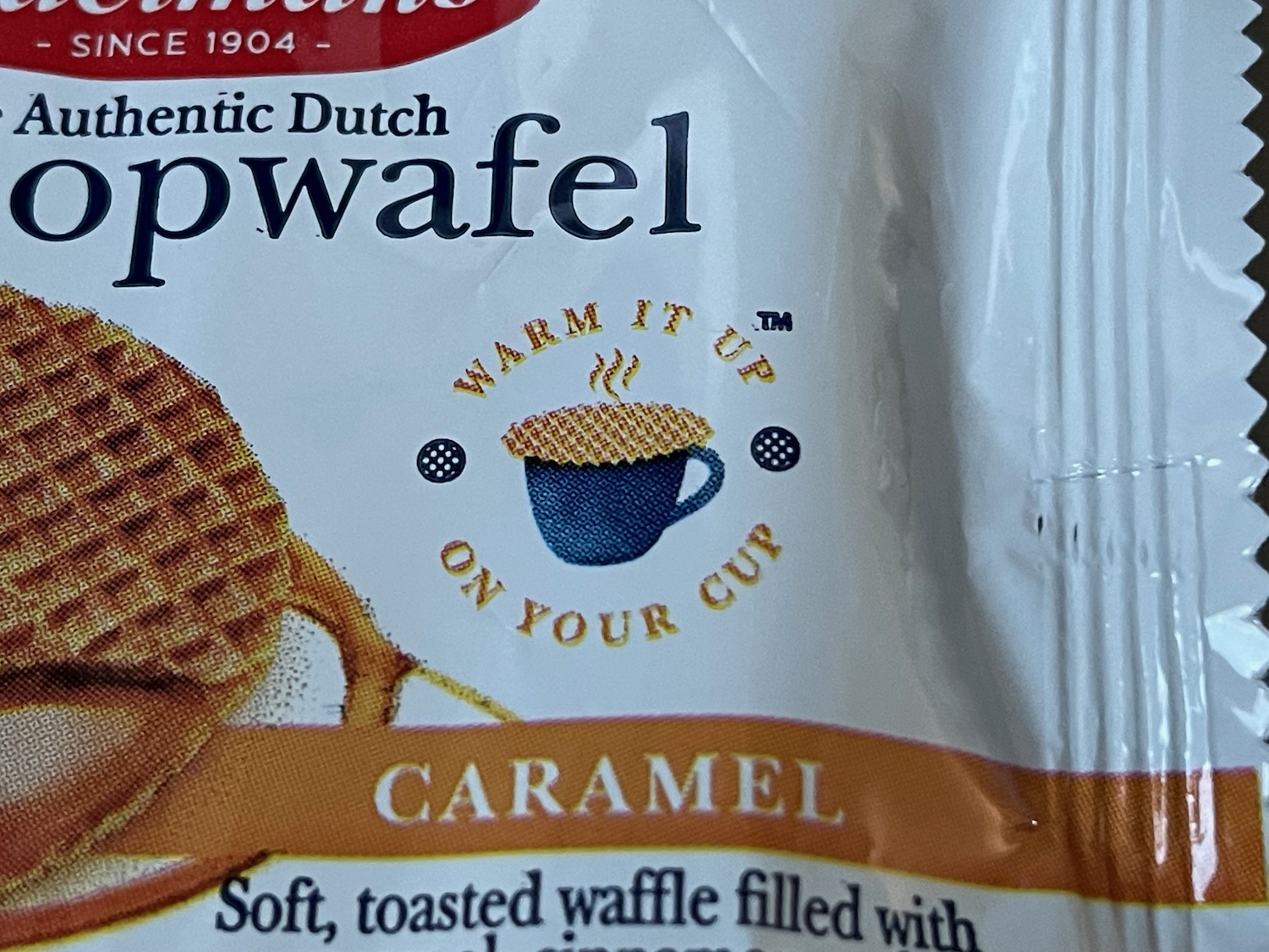 a close up of a bag of waffles