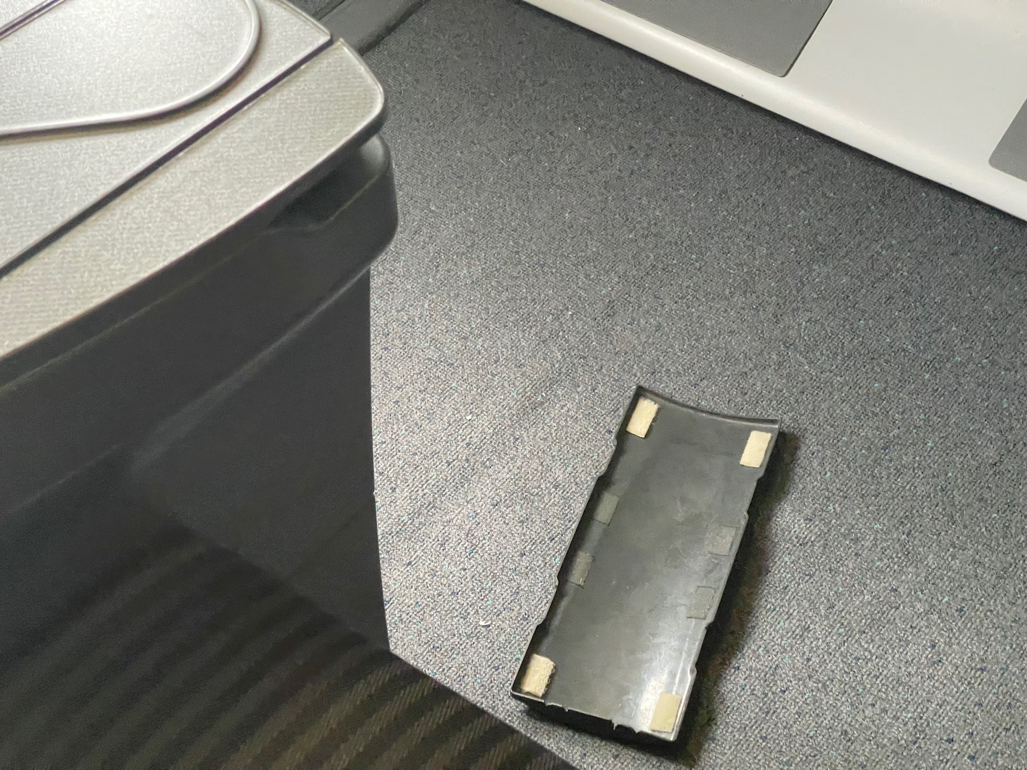 a rectangular object on the floor