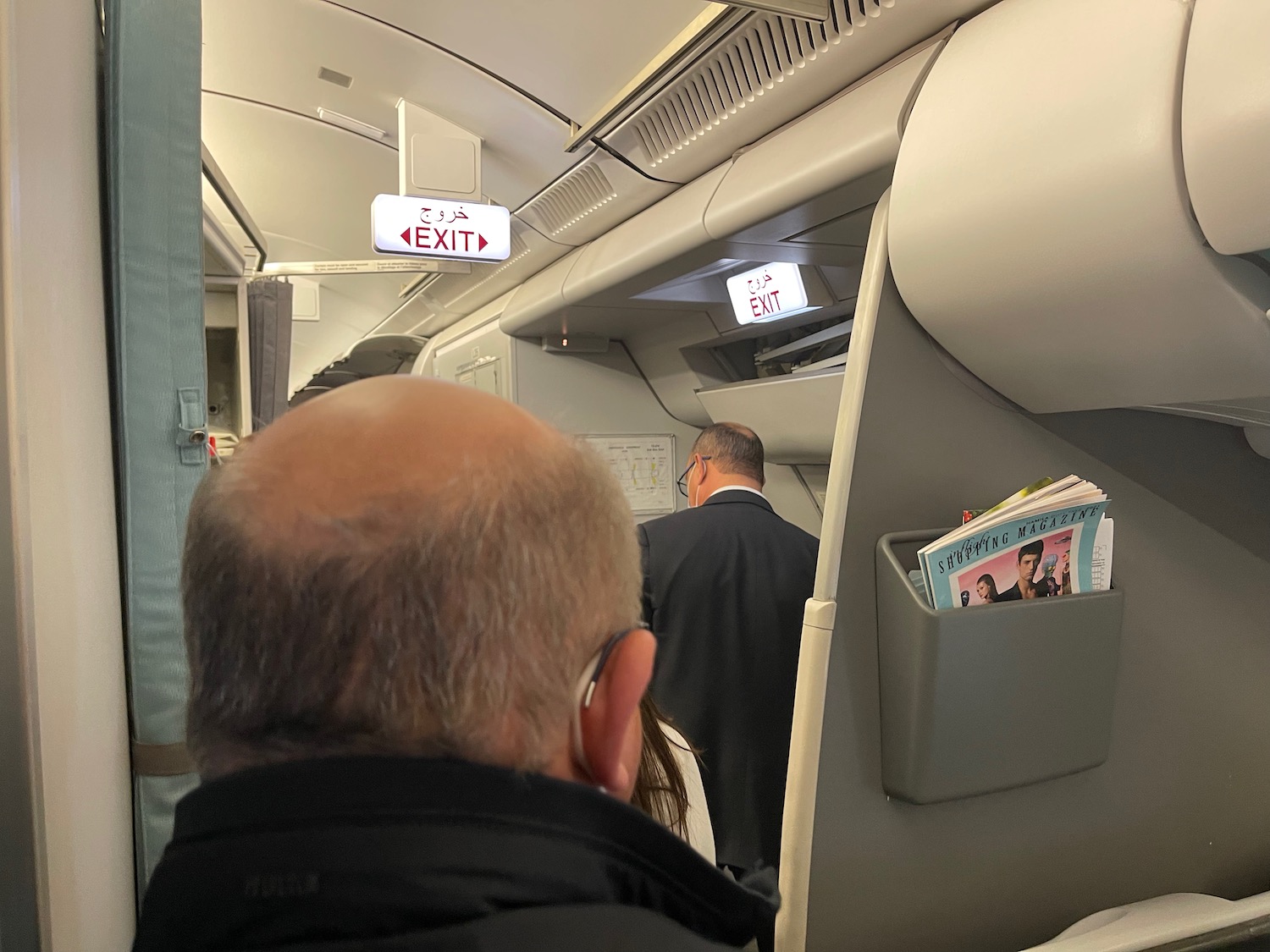 a man sitting in an airplane