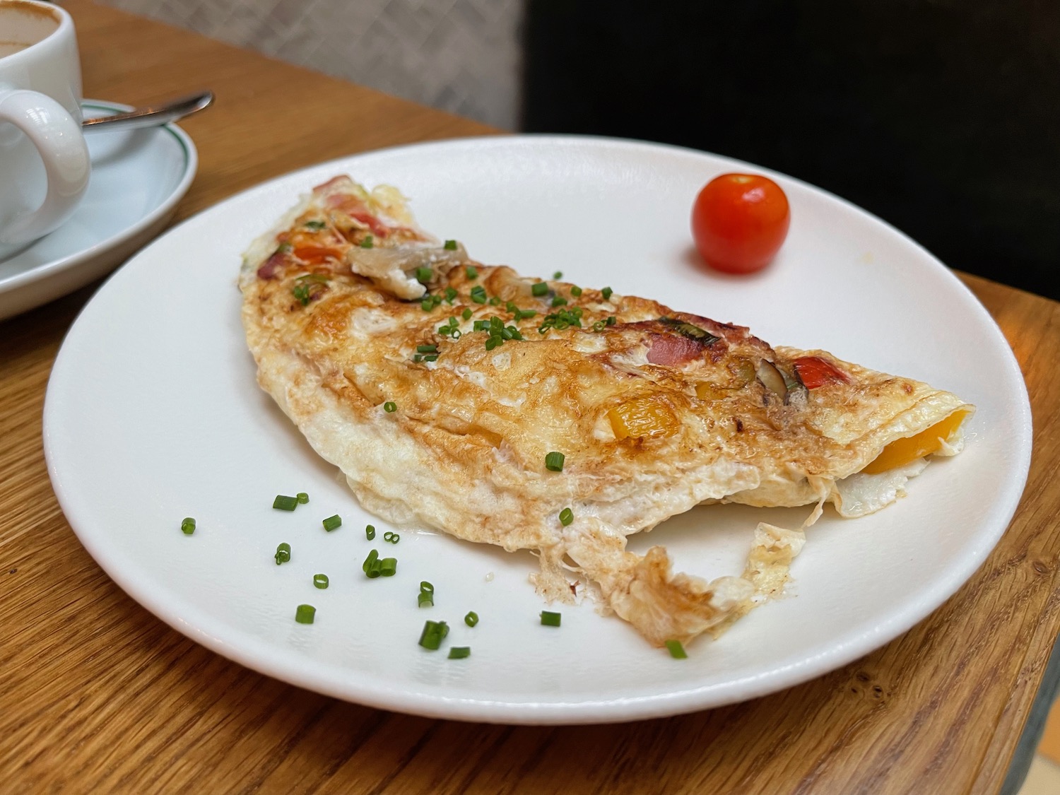 a plate of food on a table