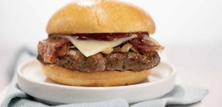 United Airlines BBQ Bacon Cheeseburger