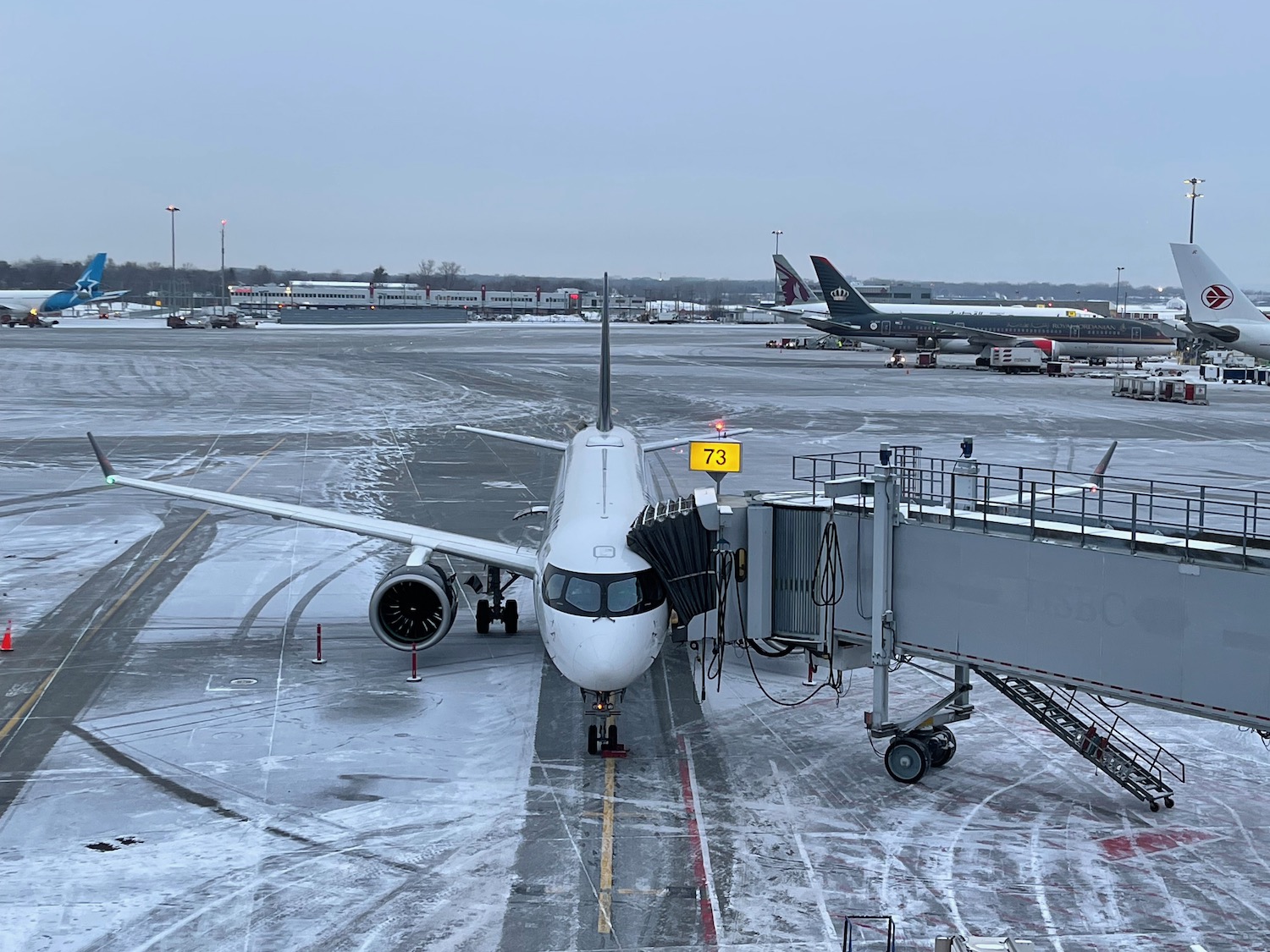 an airplane on a runway