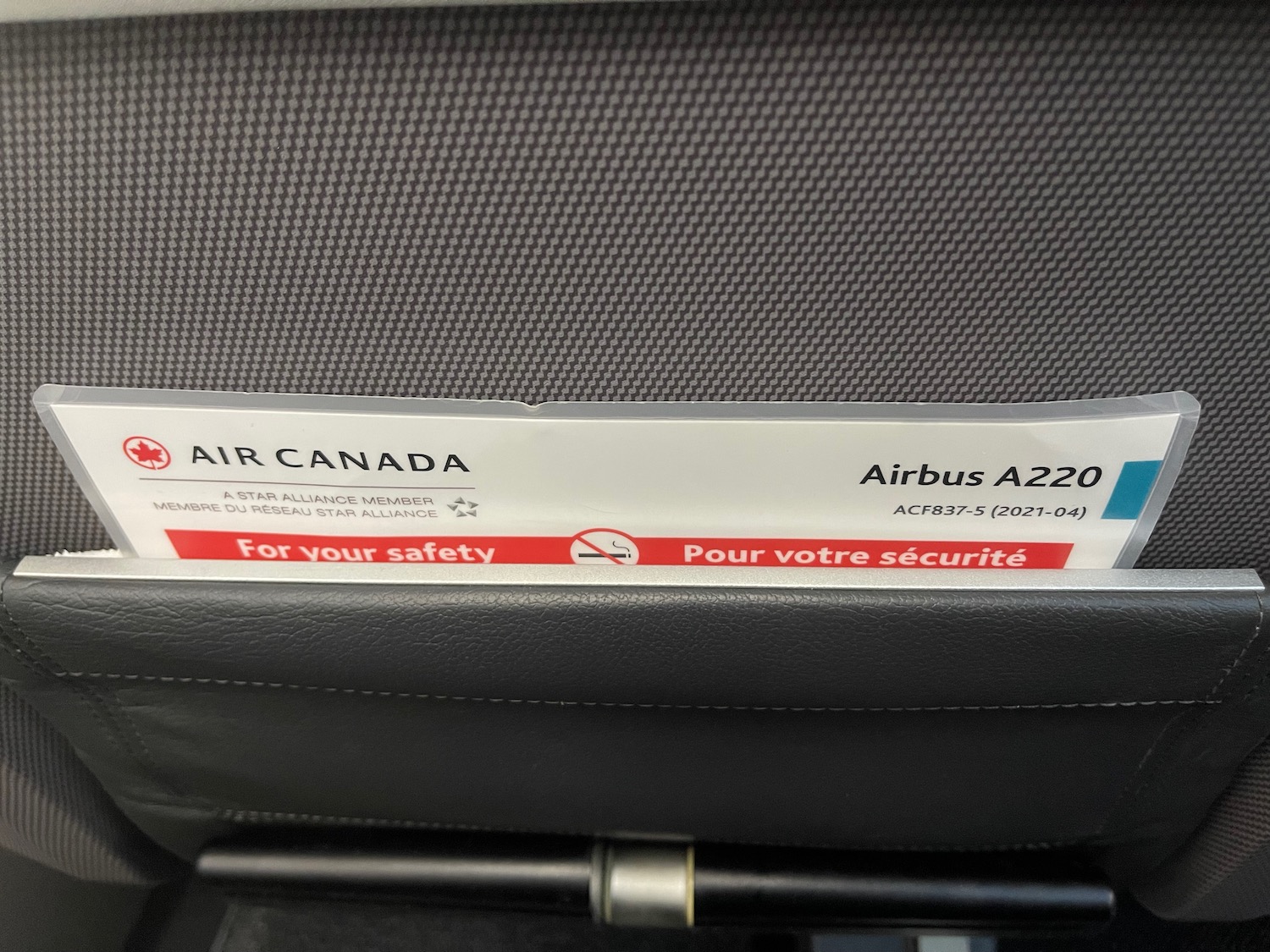 a sign on the back of a plane