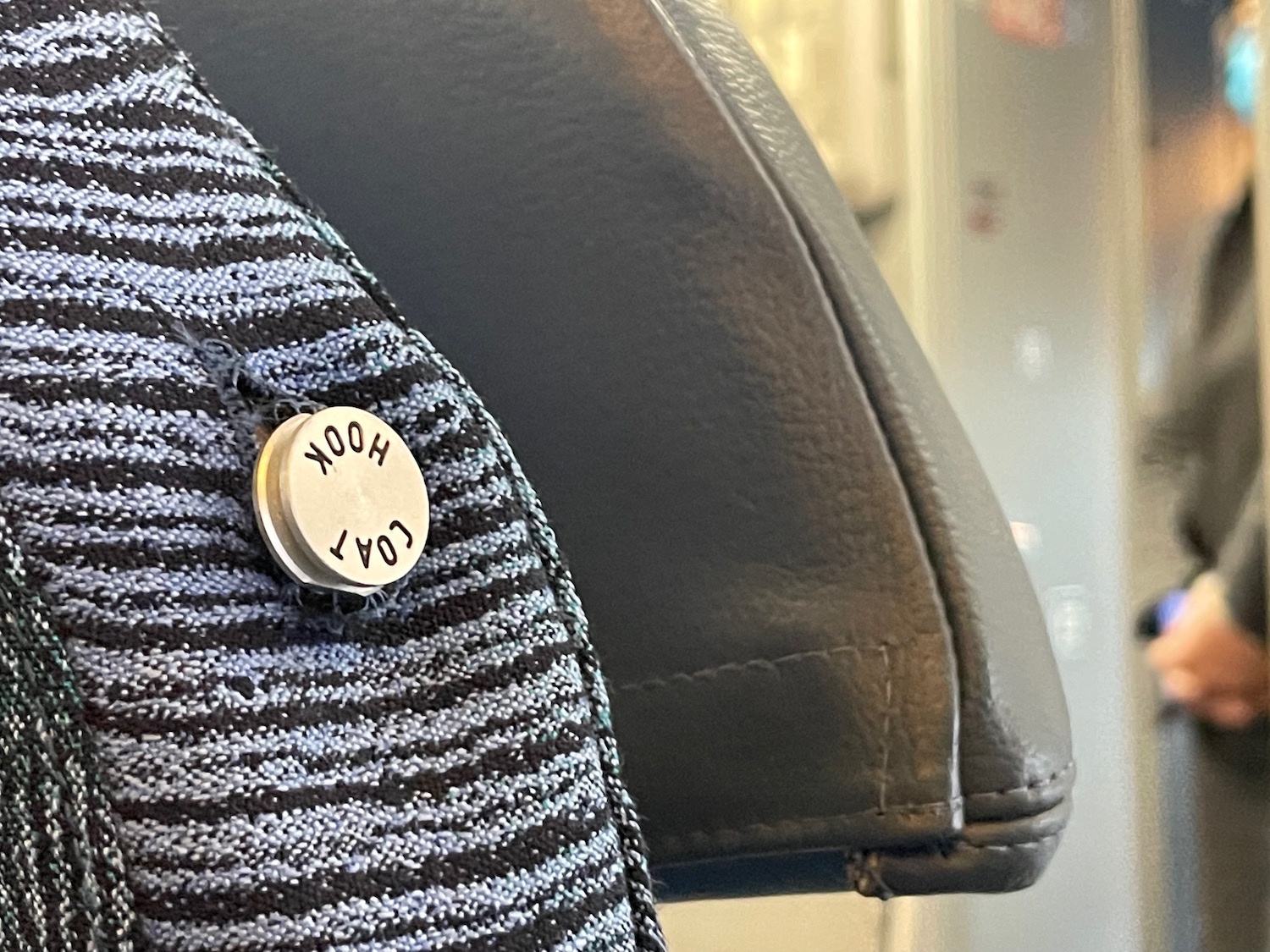 a button on a jacket
