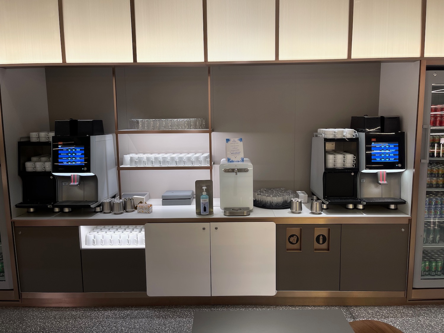 a coffee machine on a counter