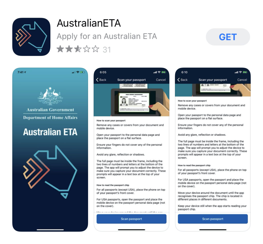 Australia International Arrivals Experience 2022 Live And Let S Fly   Australia ETA App 1024x950 