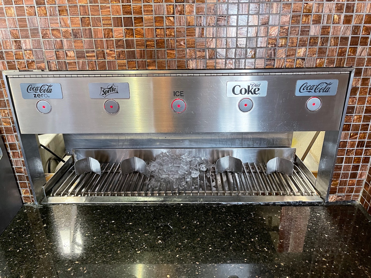 a machine with ice in it