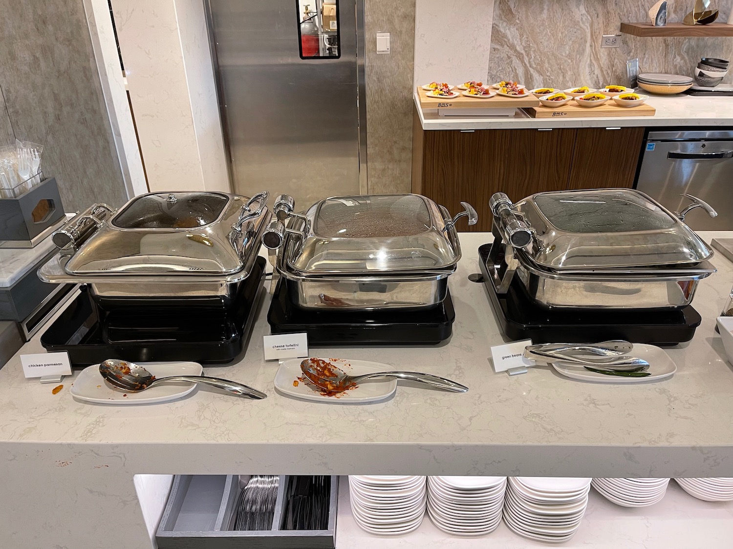 a group of food containers on a table