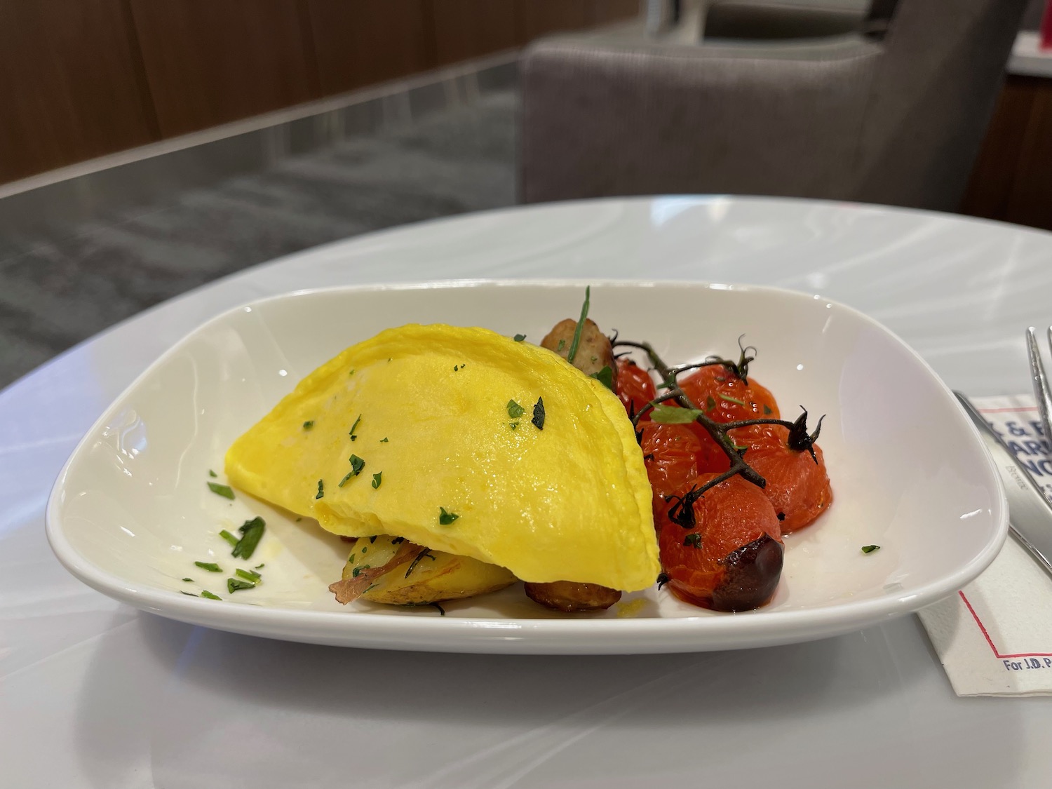 a plate of food on a table