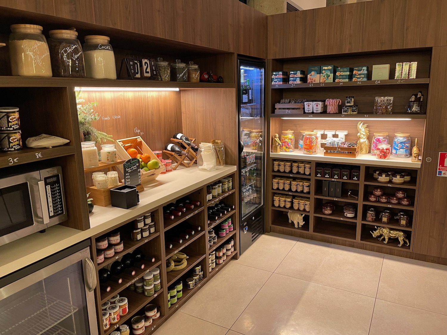 a store with shelves full of food