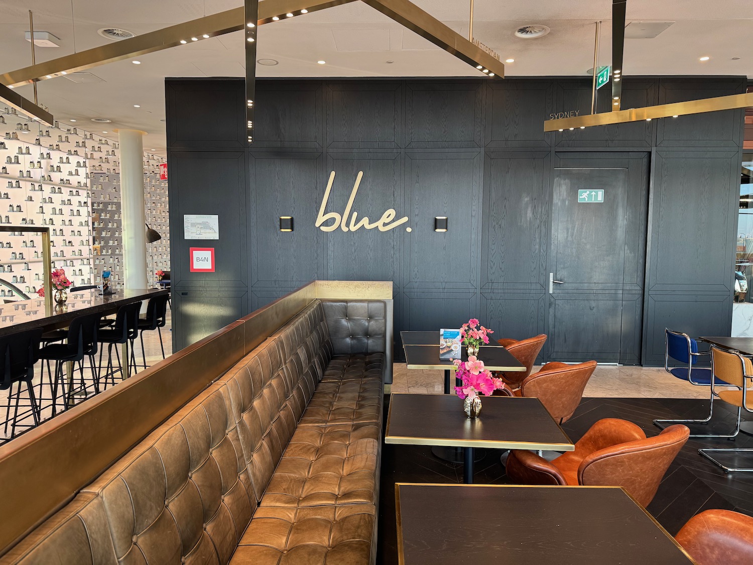 a booth seating in a restaurant