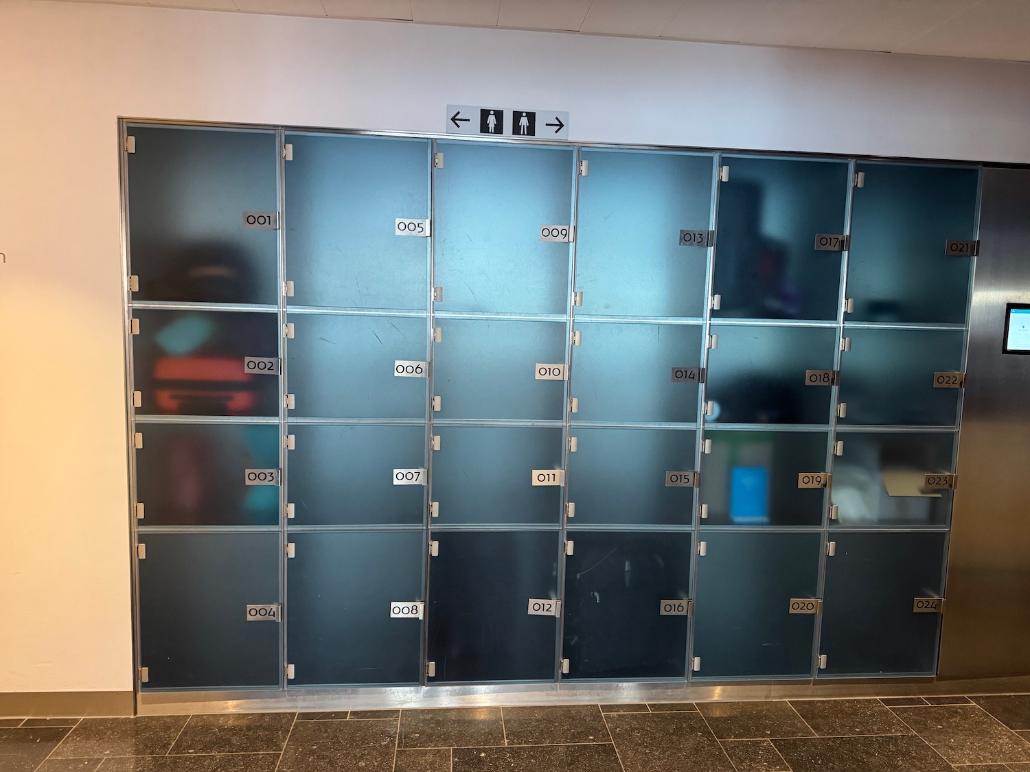 a lockers in a building