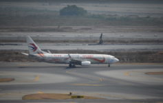 an airplane on a runway