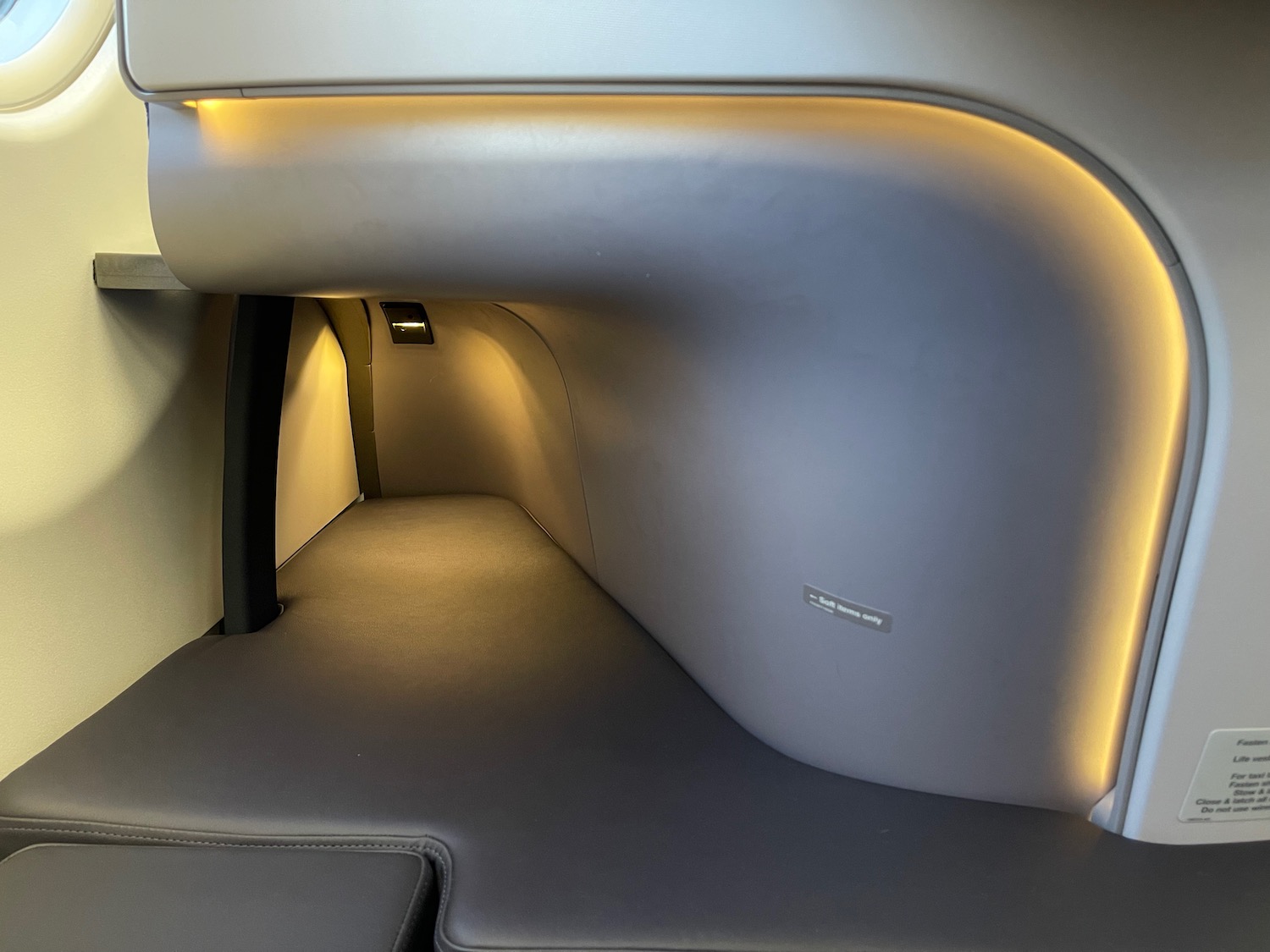 a seat in a plane