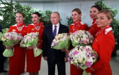 Putin Aeroflot Flight Attendants