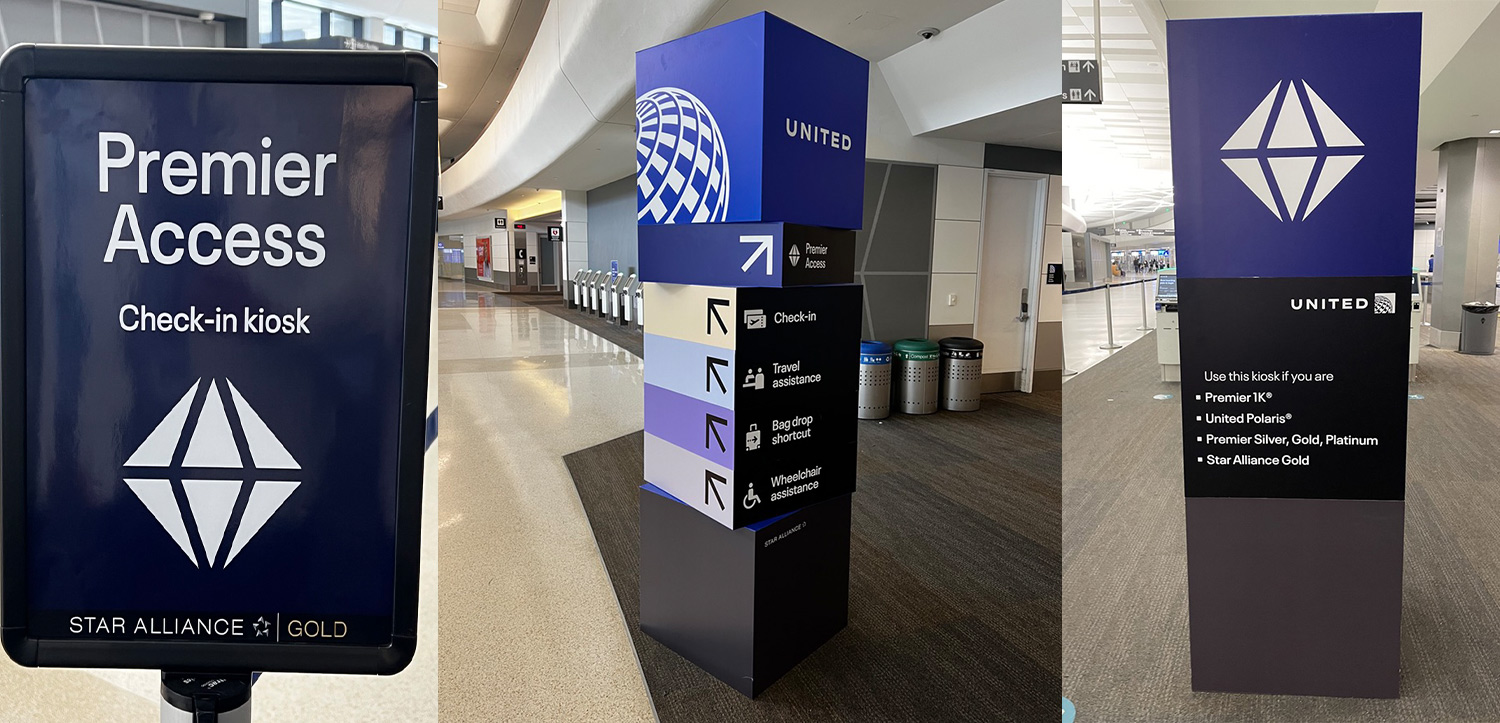 Quirky New United Airlines Signage At SFO - Live and Let's Fly