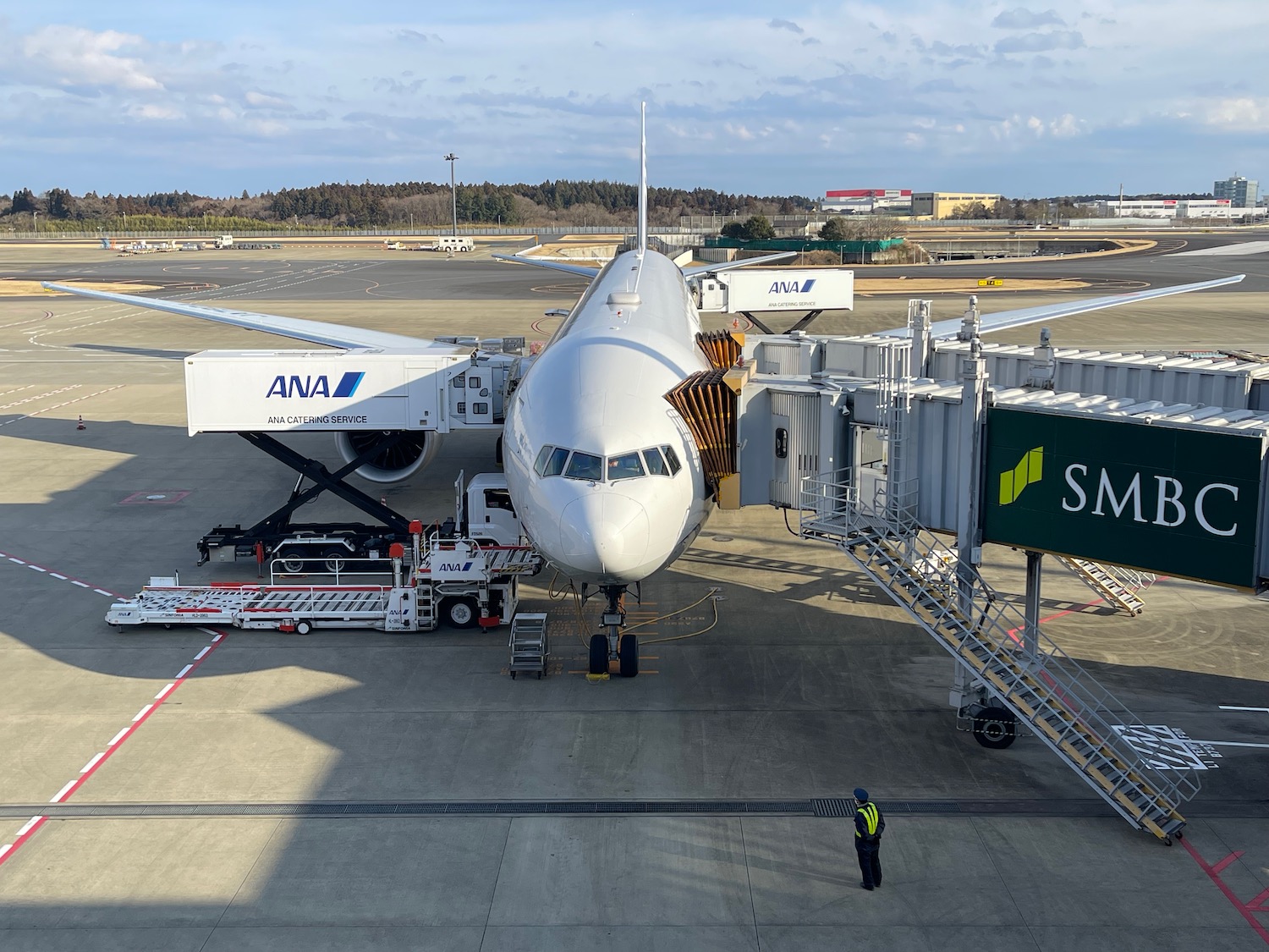 an airplane at an airport