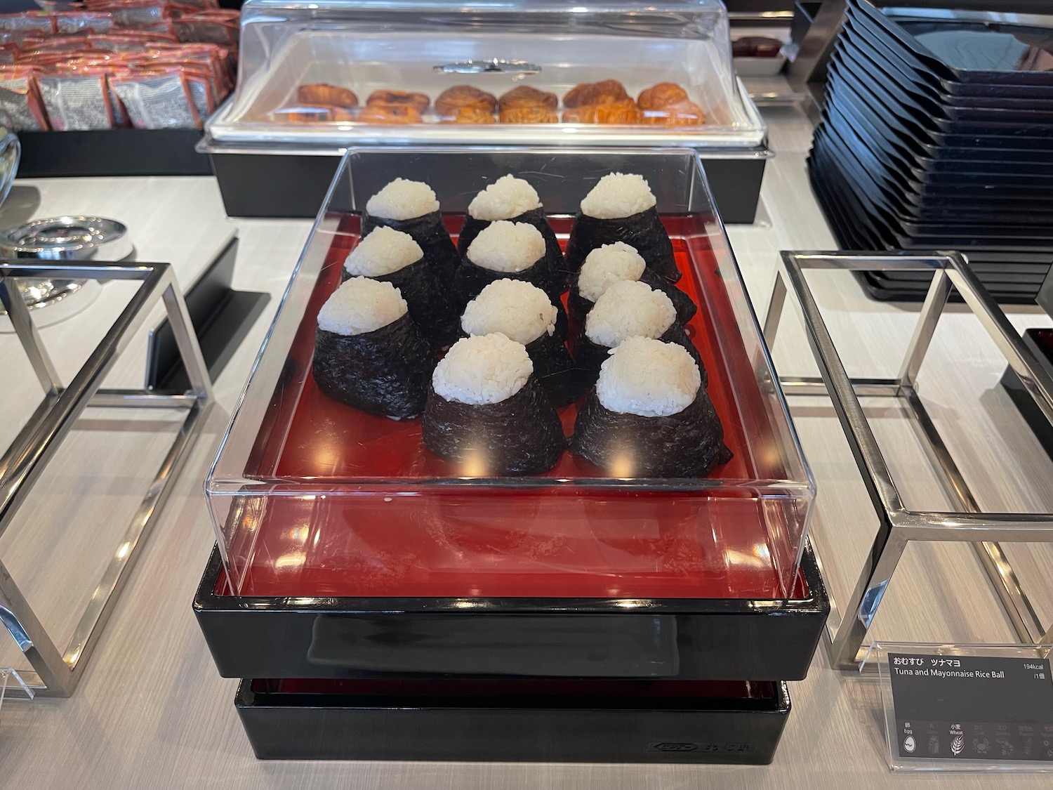 a tray of food on a table