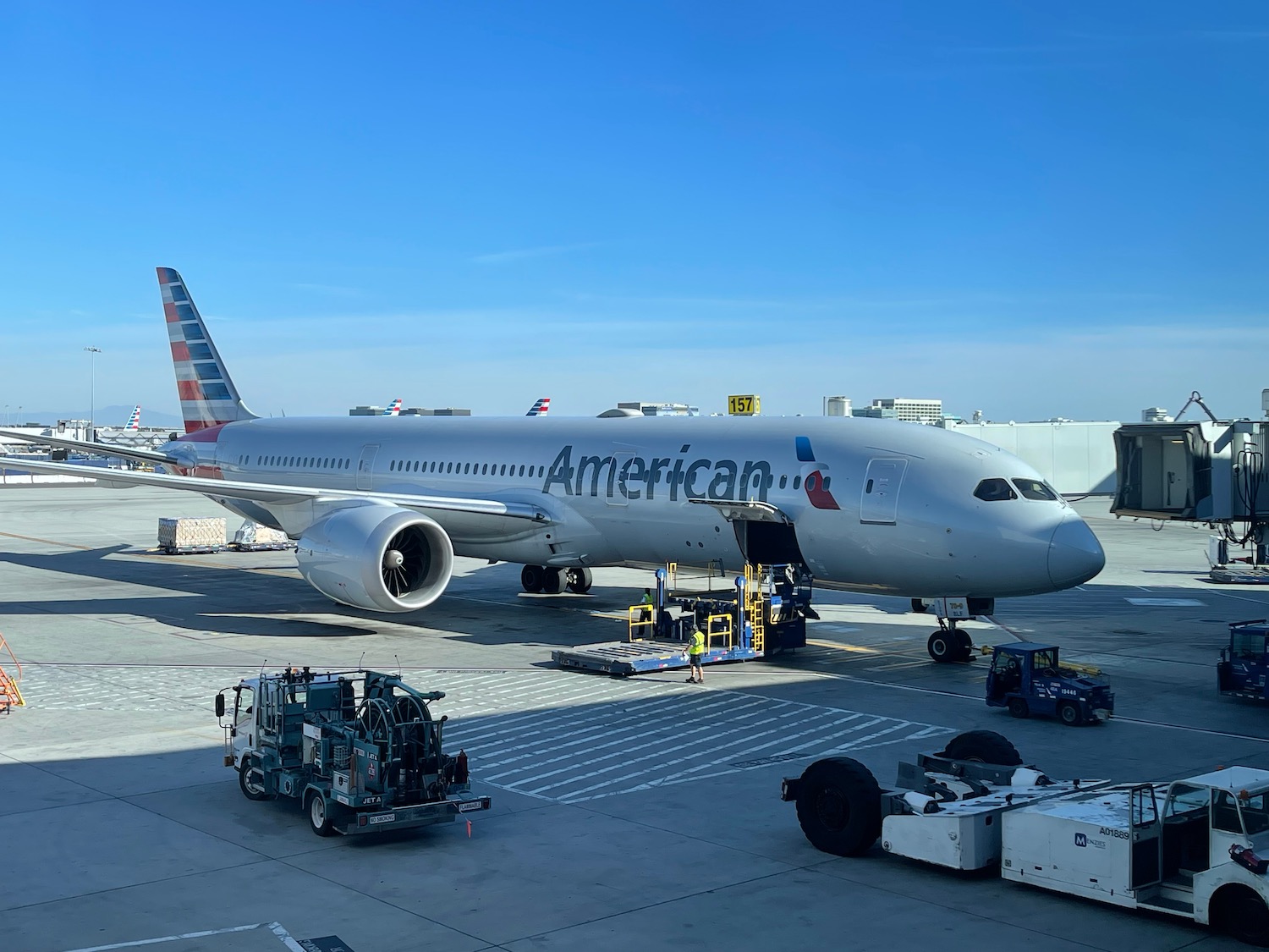 an airplane at an airport