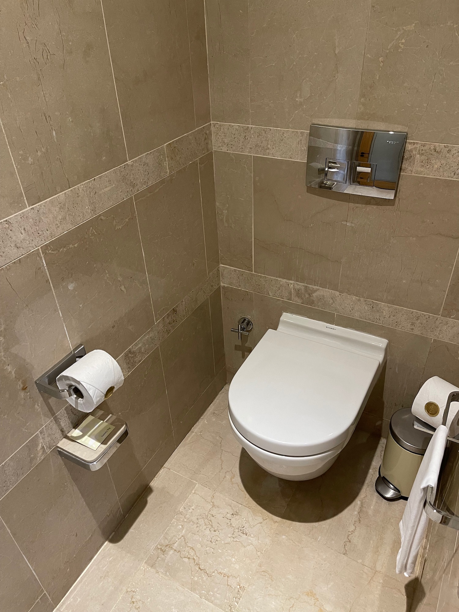 a toilet in a bathroom