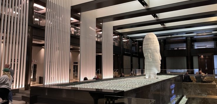 Hyatt Grand Central review lobby art