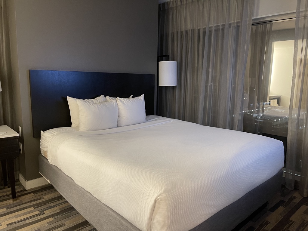 Hyatt House Charlotte bed