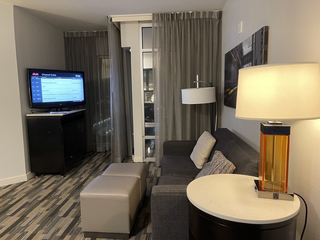 Hyatt House Charlotte living room