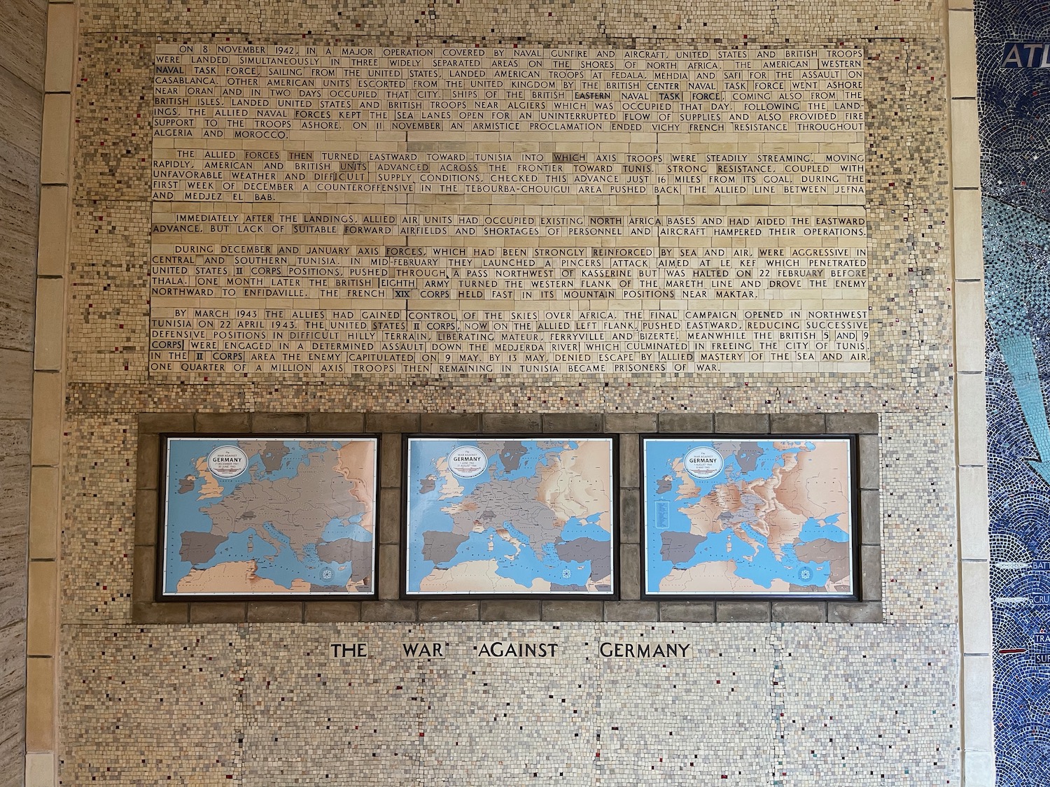 a map on a wall