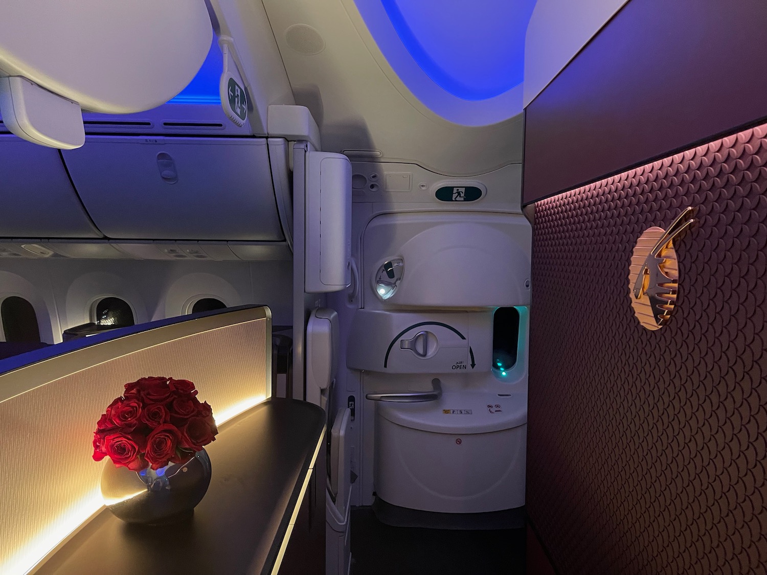 qatar airways first class 787