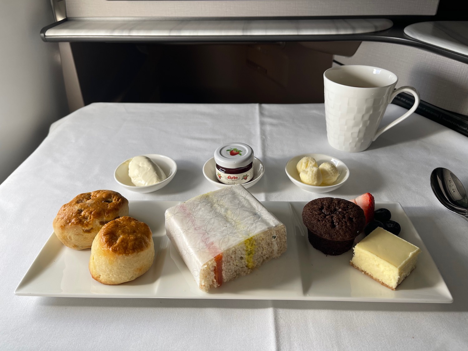 a plate of food on a table