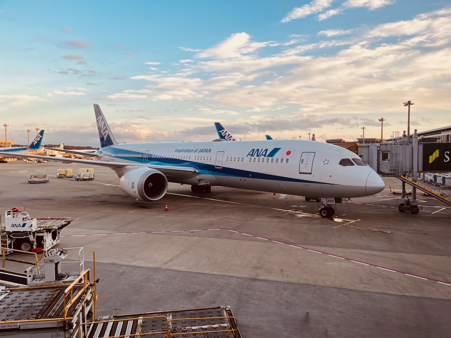 an airplane on the runway