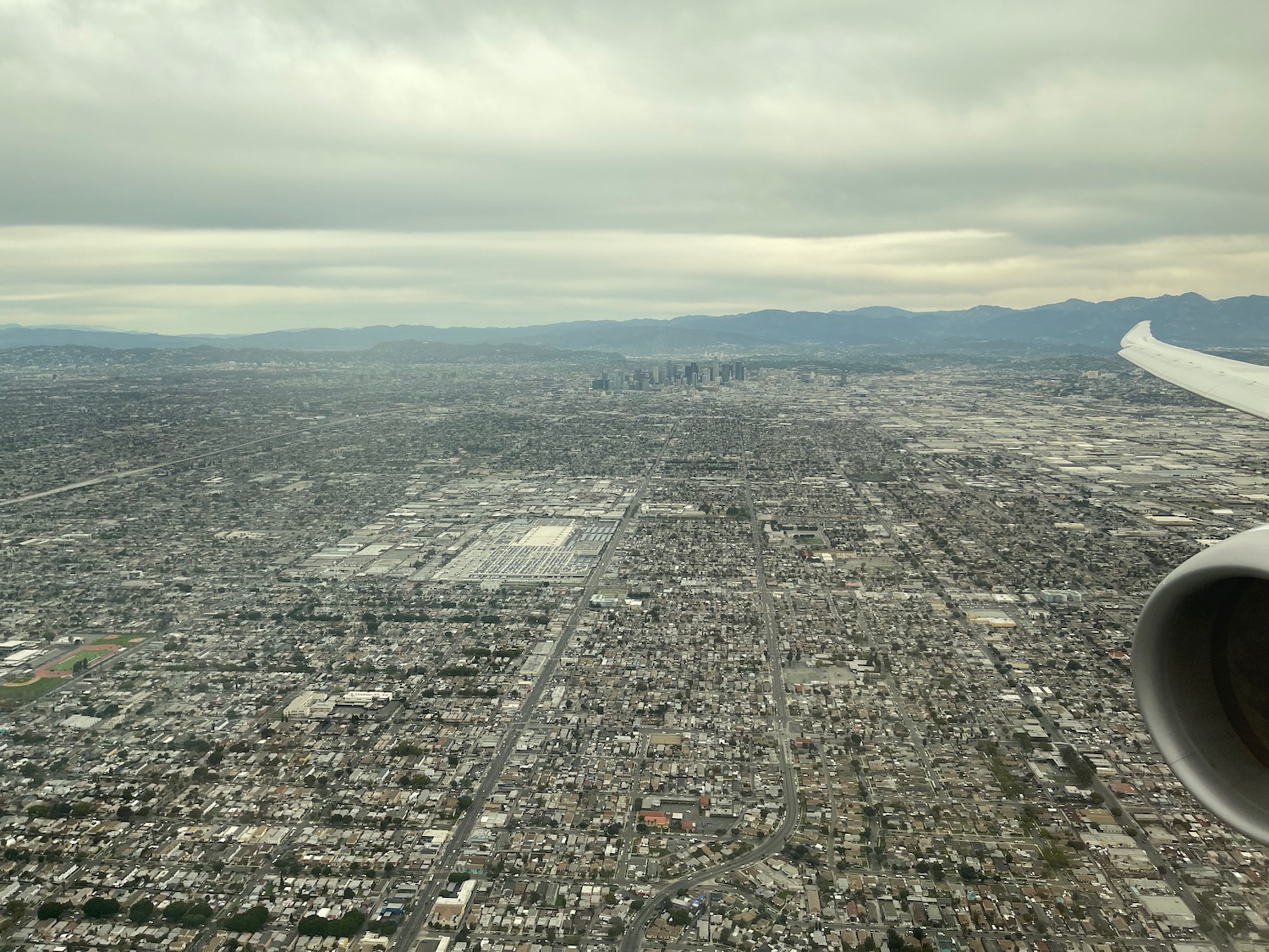 an aerial view of a city