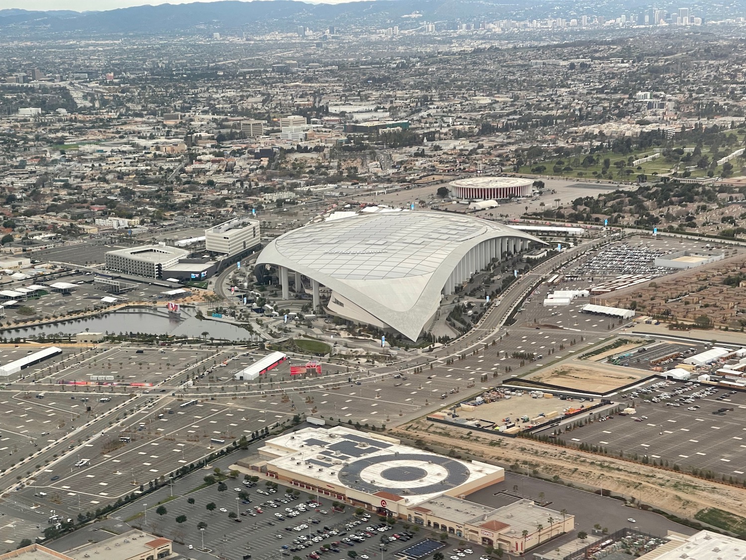 aerial view of a large city