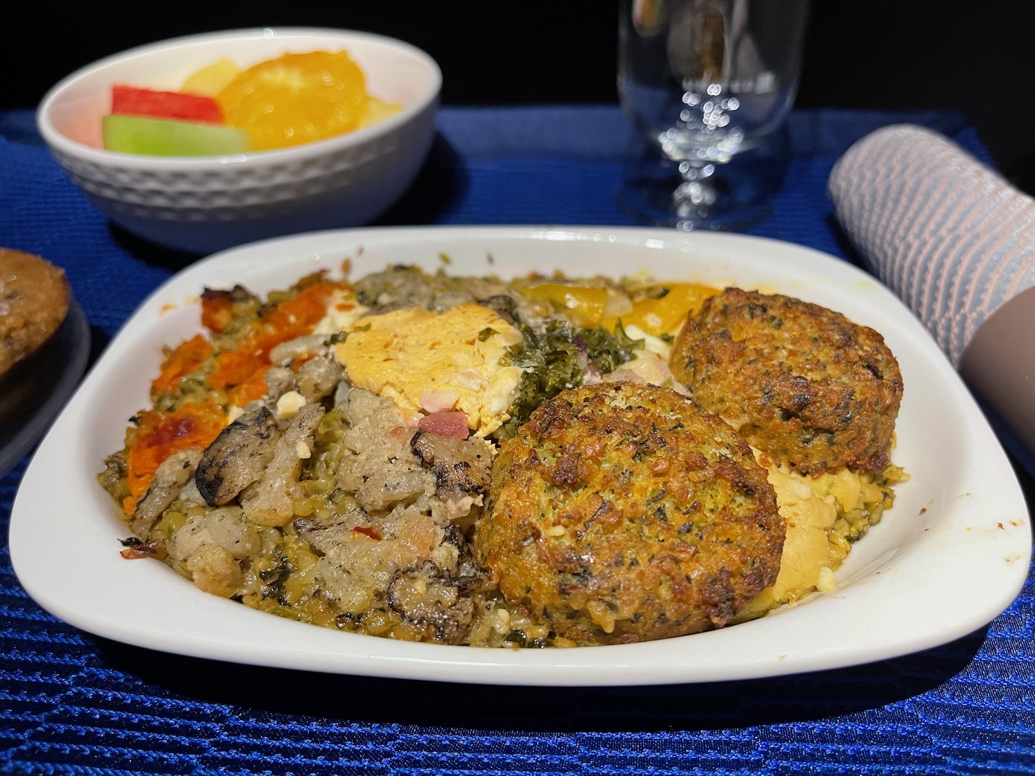 Falafel Dinner On United Airlines