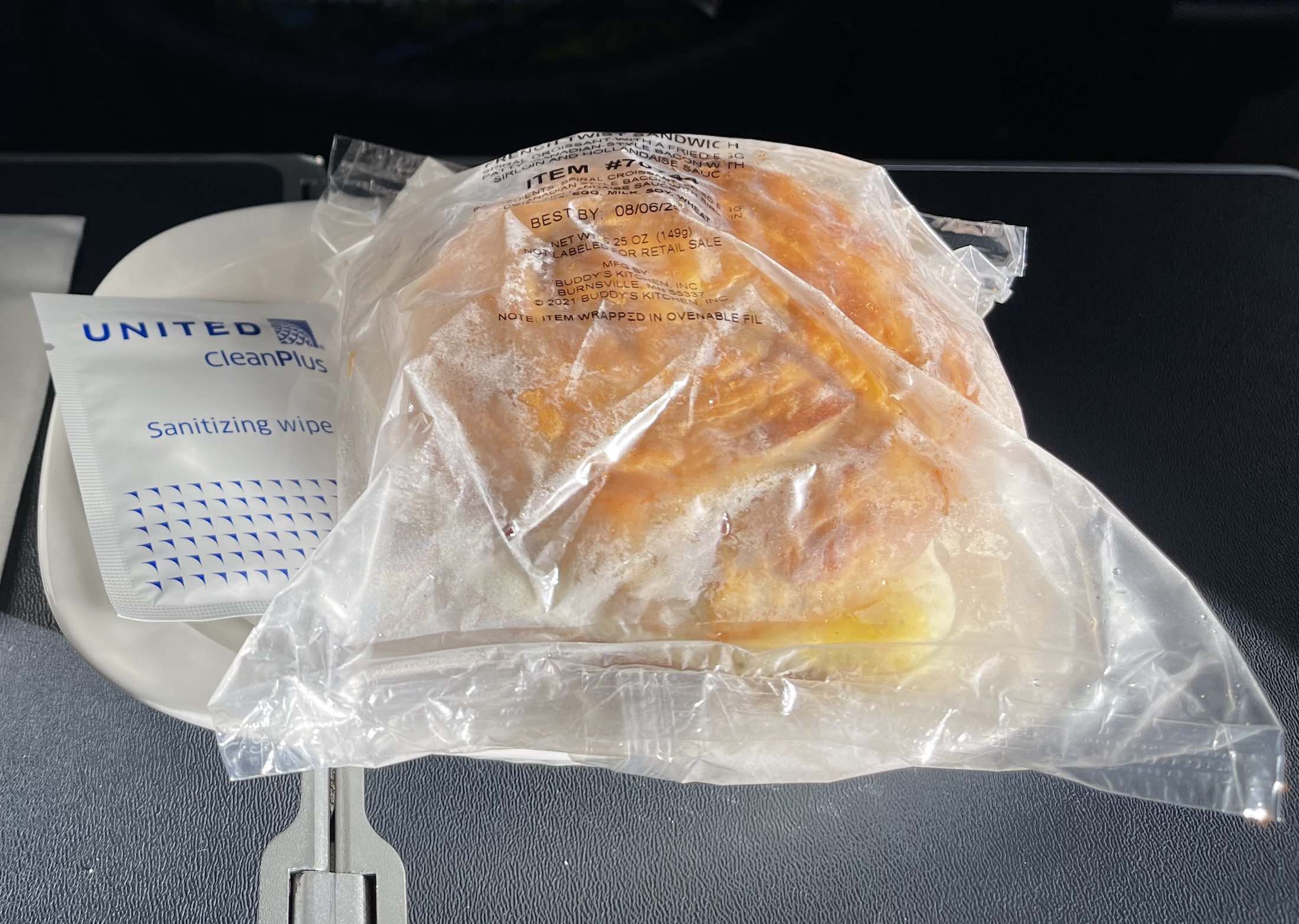 a sandwich in a plastic bag