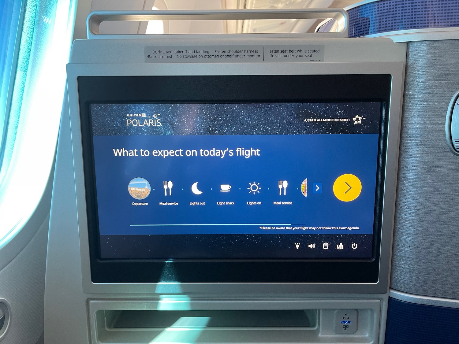 a screen on a plane