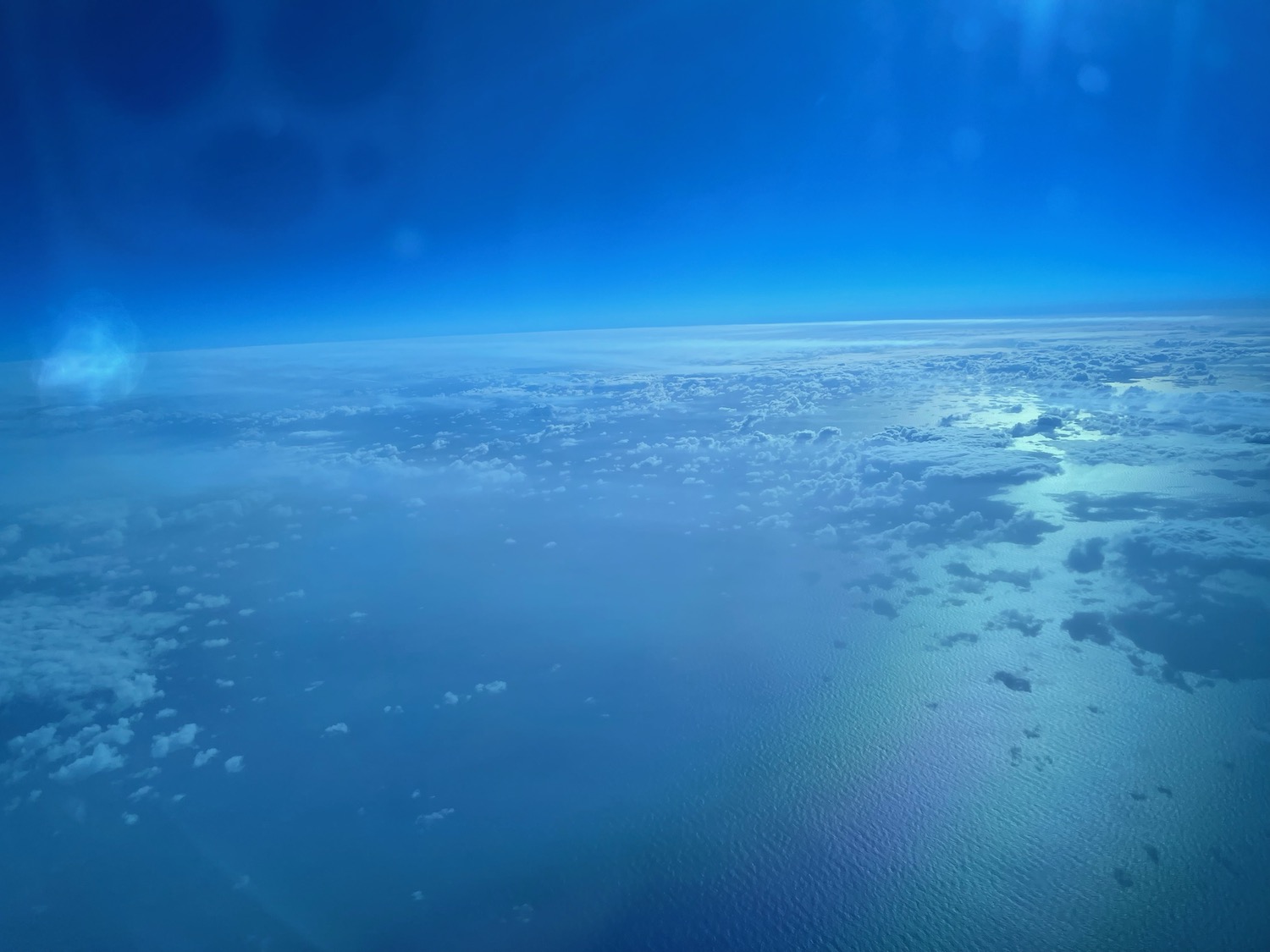 clouds and water from above