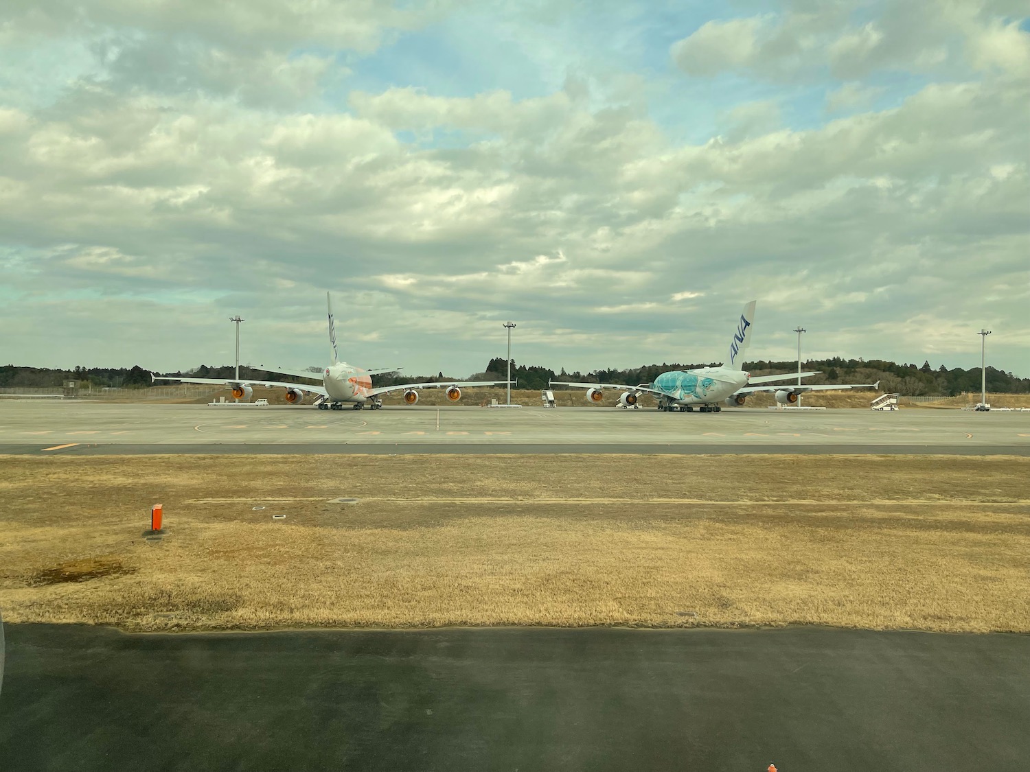 airplanes on a runway