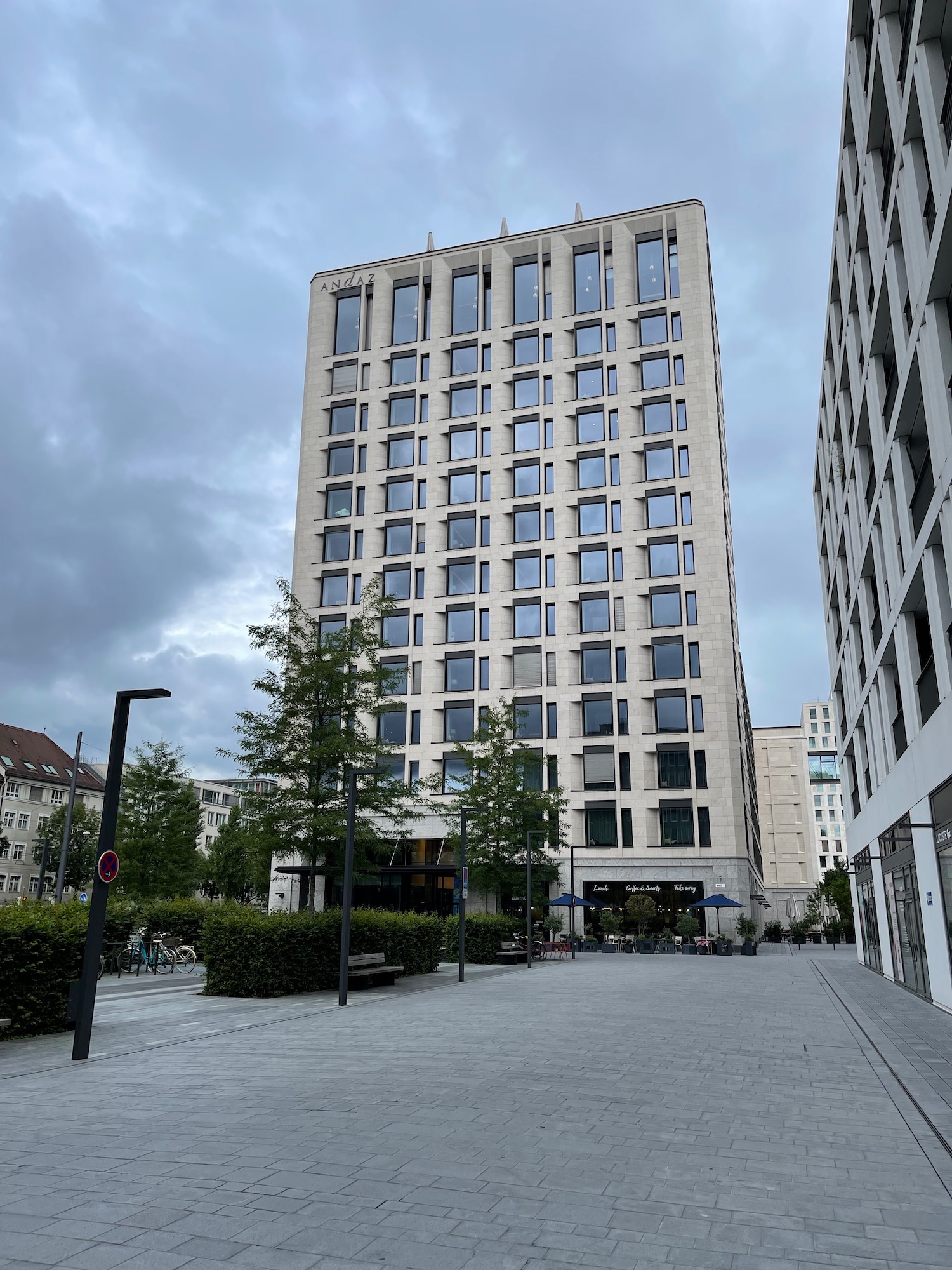 a building with many windows