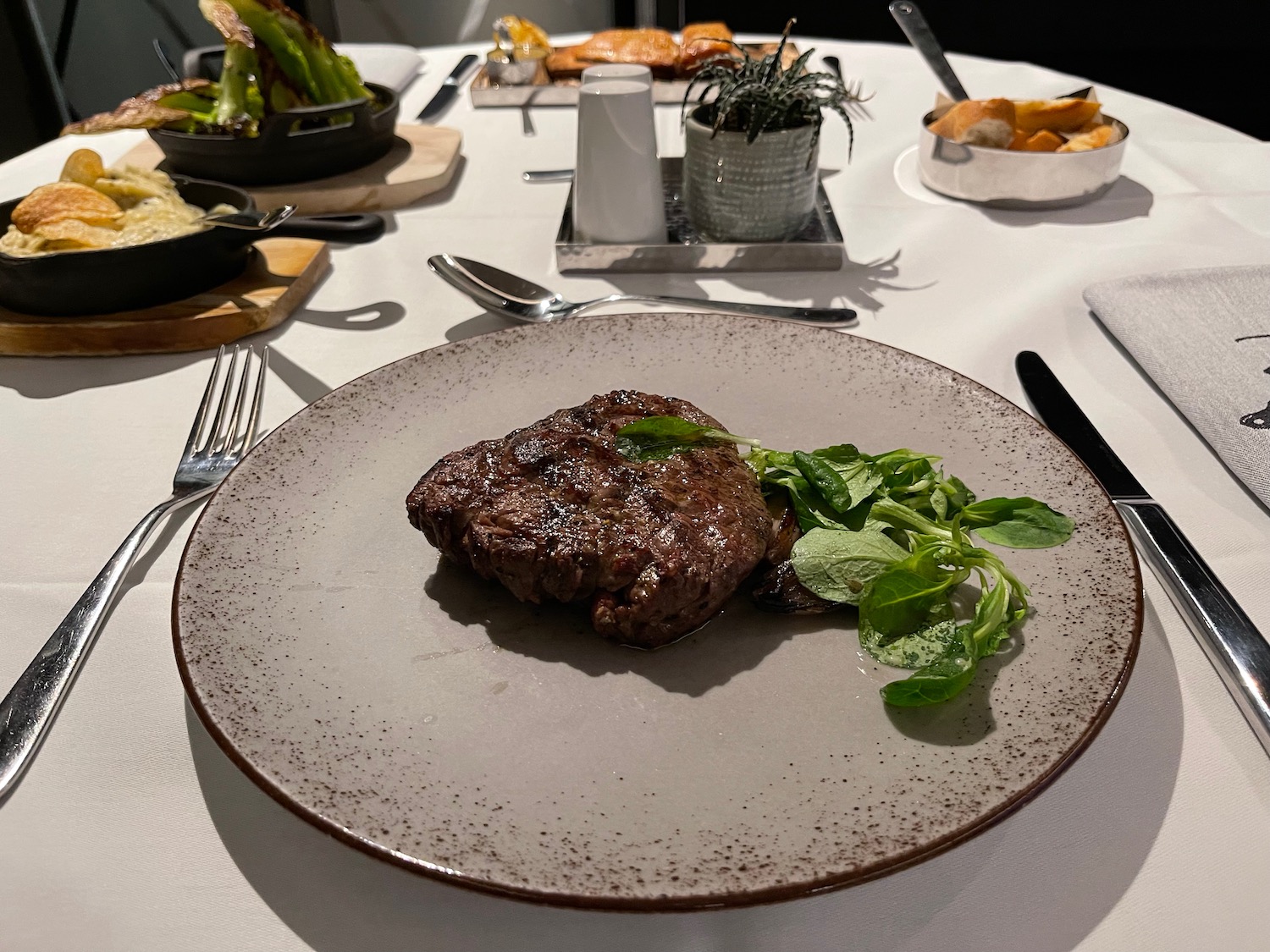 a plate of food on a table